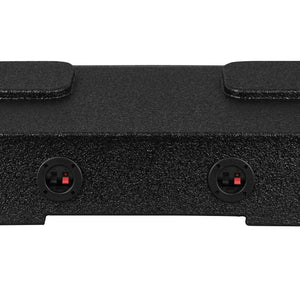 Subwoofer Enclosure for 2007-2026 Chevy/GMC and 2009-2026 Ford F-150/Super Duty Crew Cabs, Quad 8" Under Rear Seat Front-Fire