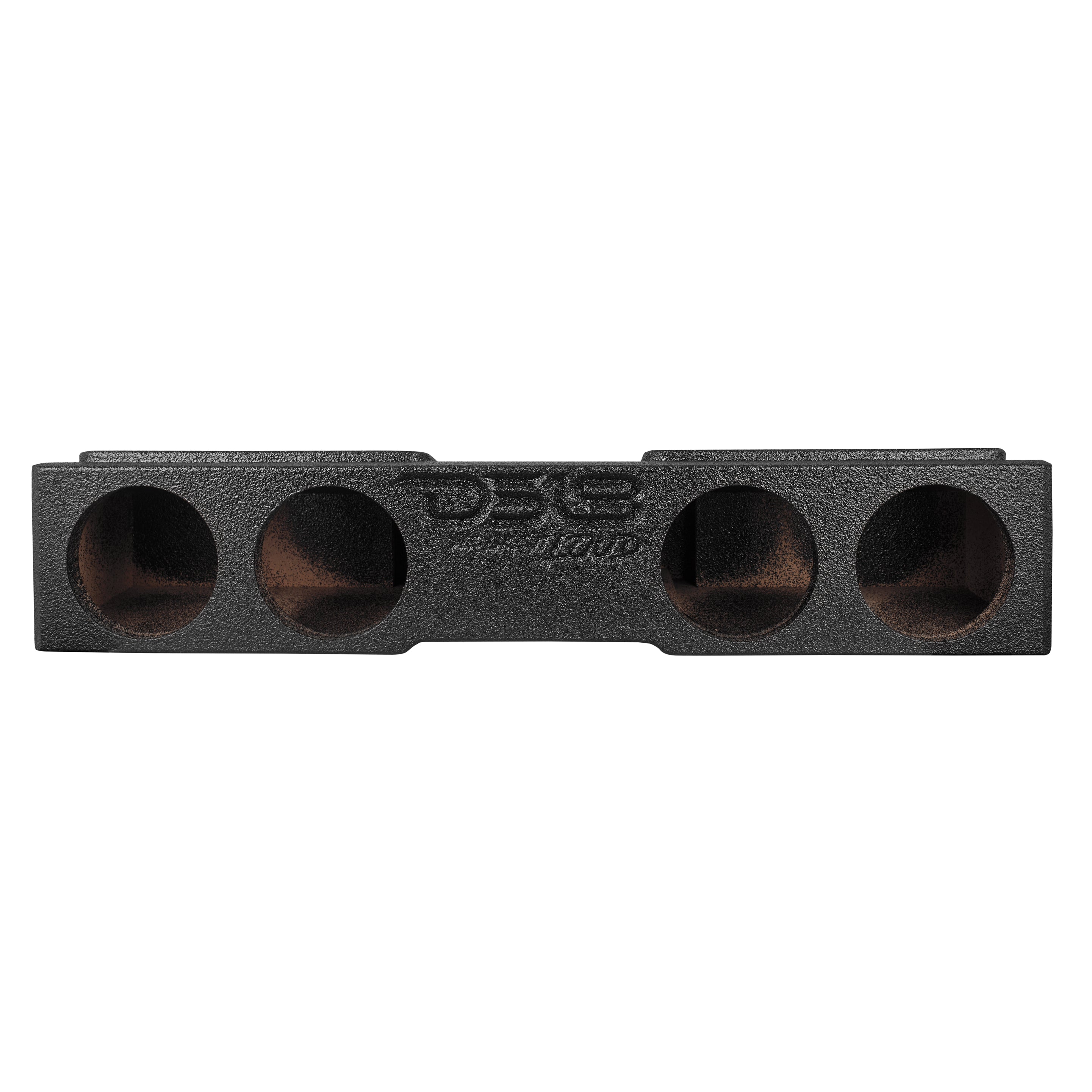 Subwoofer Enclosure for 2007-2026 Chevy/GMC and 2009-2026 Ford F-150/Super Duty Crew Cabs, Quad 8" Under Rear Seat Front-Fire