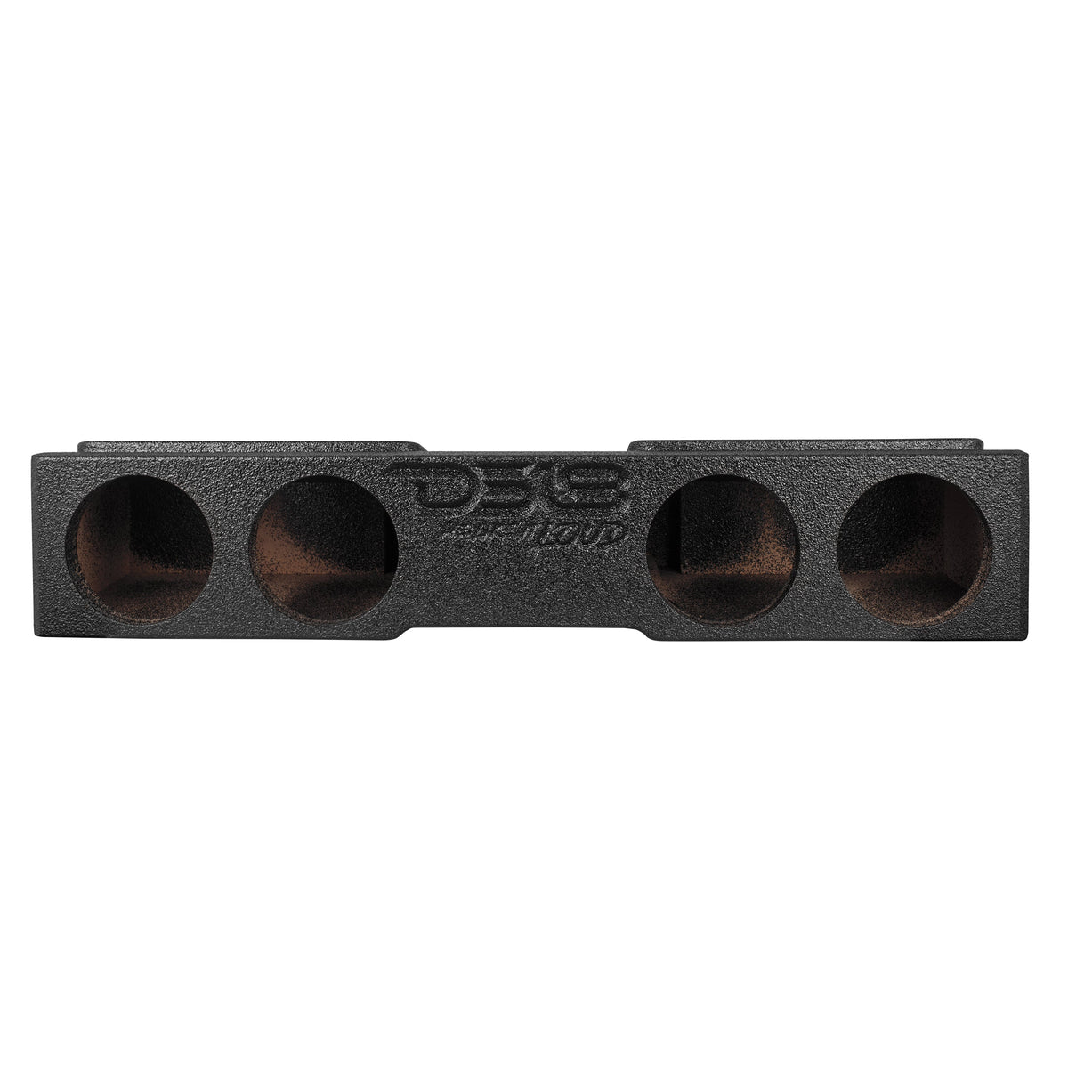 Subwoofer Enclosure for 2007-2026 Chevy/GMC and 2009-2026 Ford F-150/Super Duty Crew Cabs, Quad 8" Under Rear Seat Front-Fire
