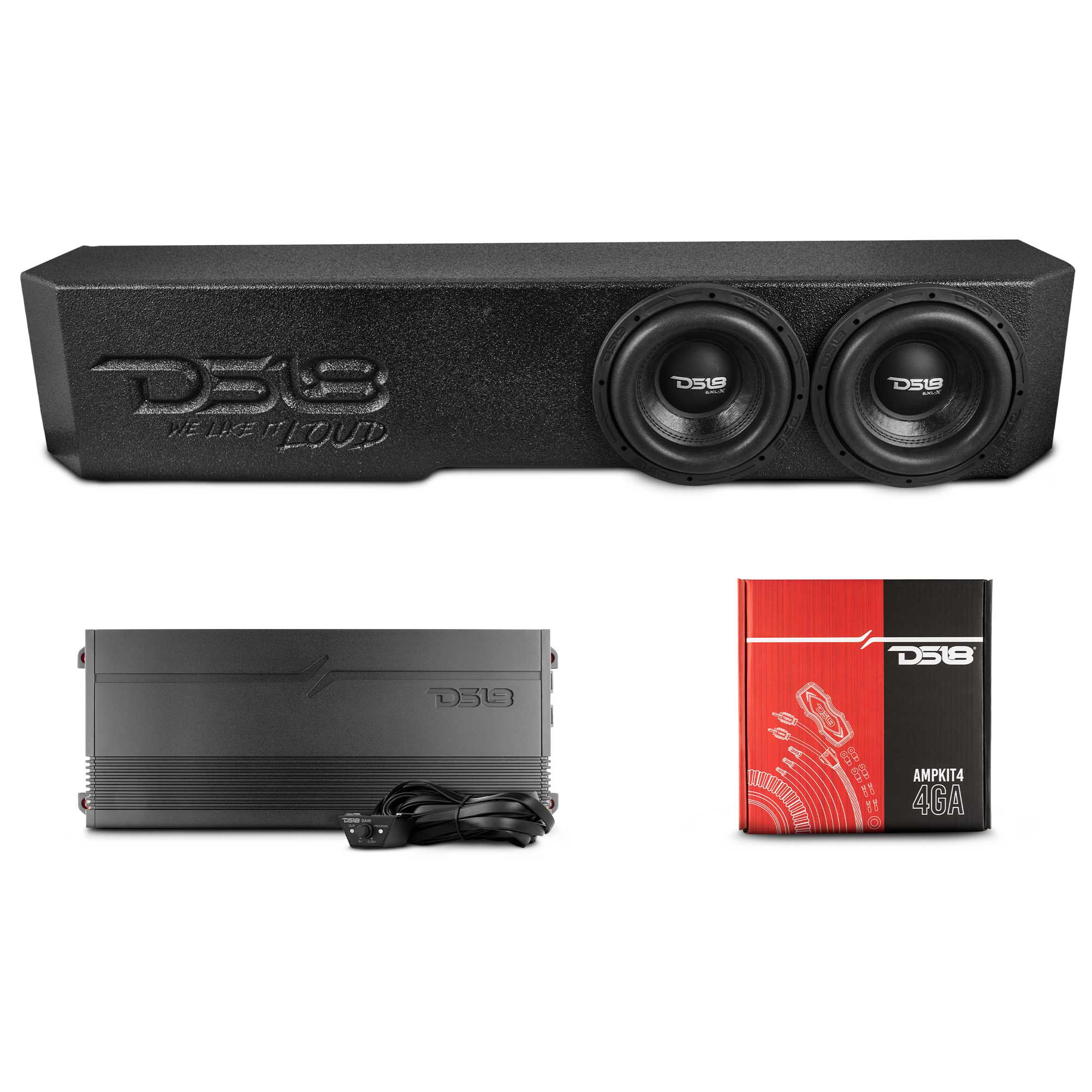 Universal Dual 8” Ported Subwoofer Enclosure - DS18
