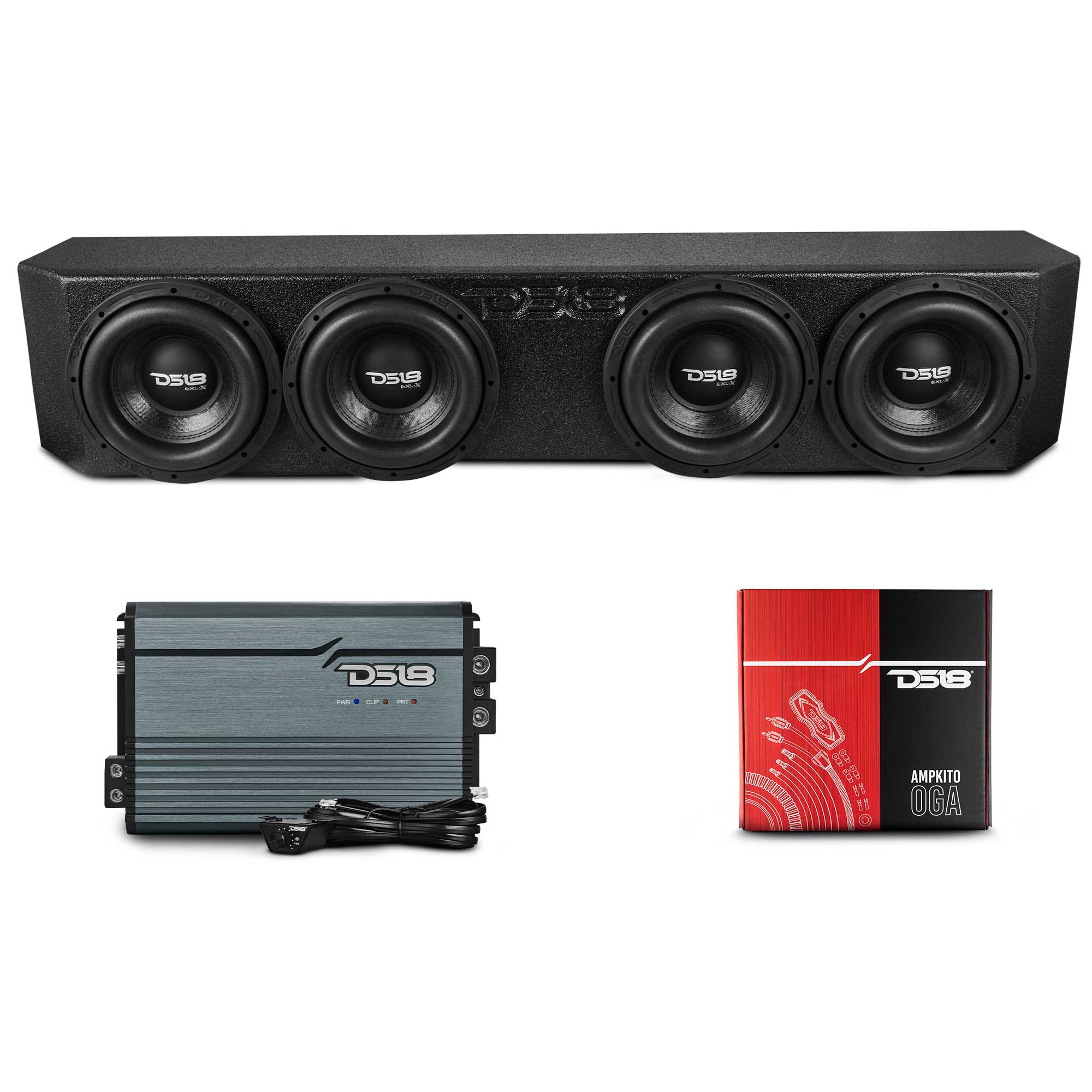Universal Quadruple 8" Ported Subwoofer Enclosure - DS18