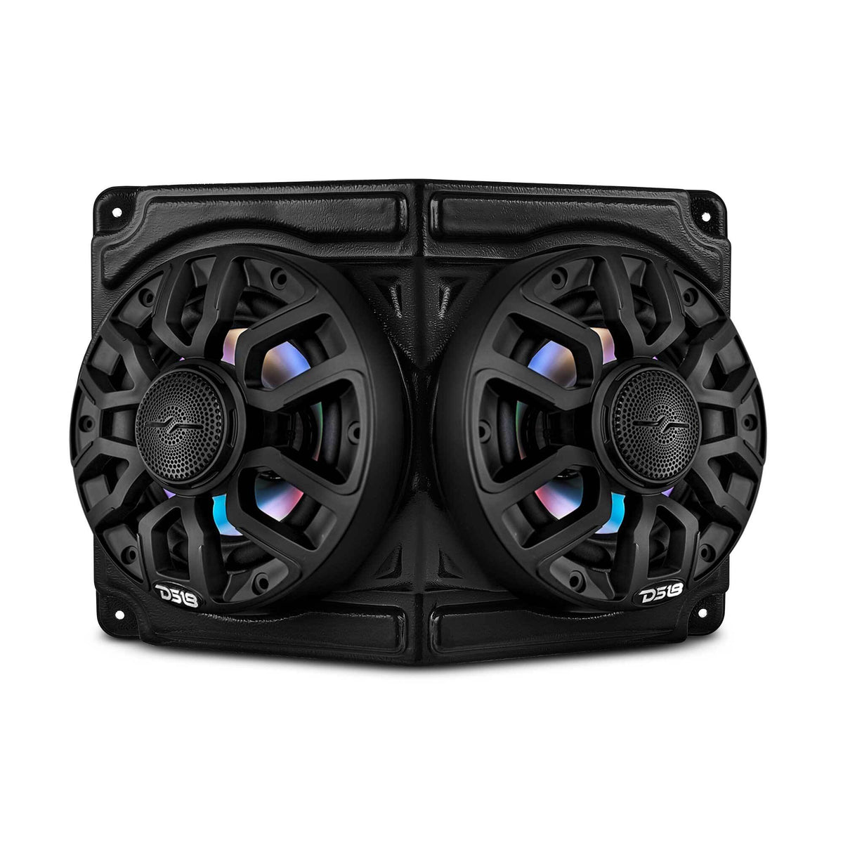 Universal Overhead Flat Mount Pod For Two 6.5” Speakers - Great for ATVs, UTVs, Golf Carts, Boats and more - DS18