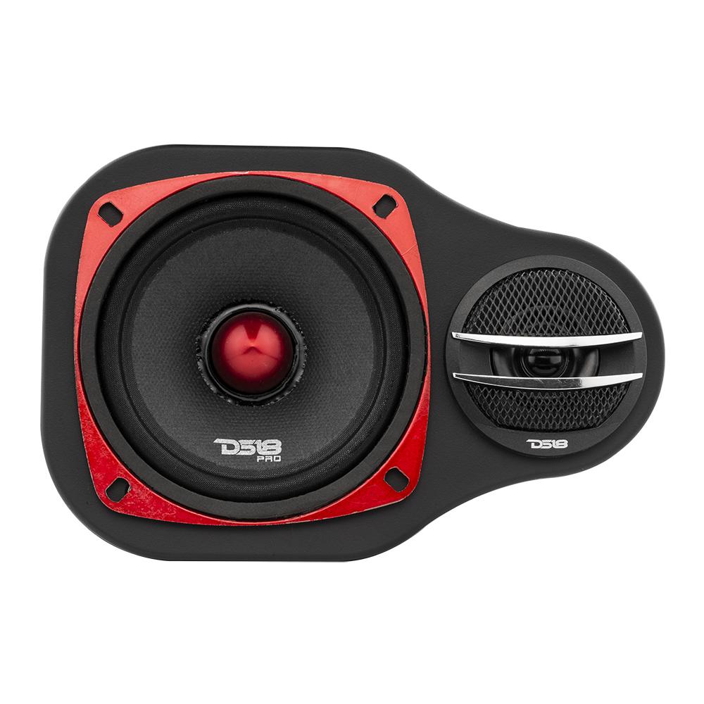 High Density Abs 2-Way Universal Pod 1 X 4" Loudspeaker and 1 X .5-1” Tweeter - DS18