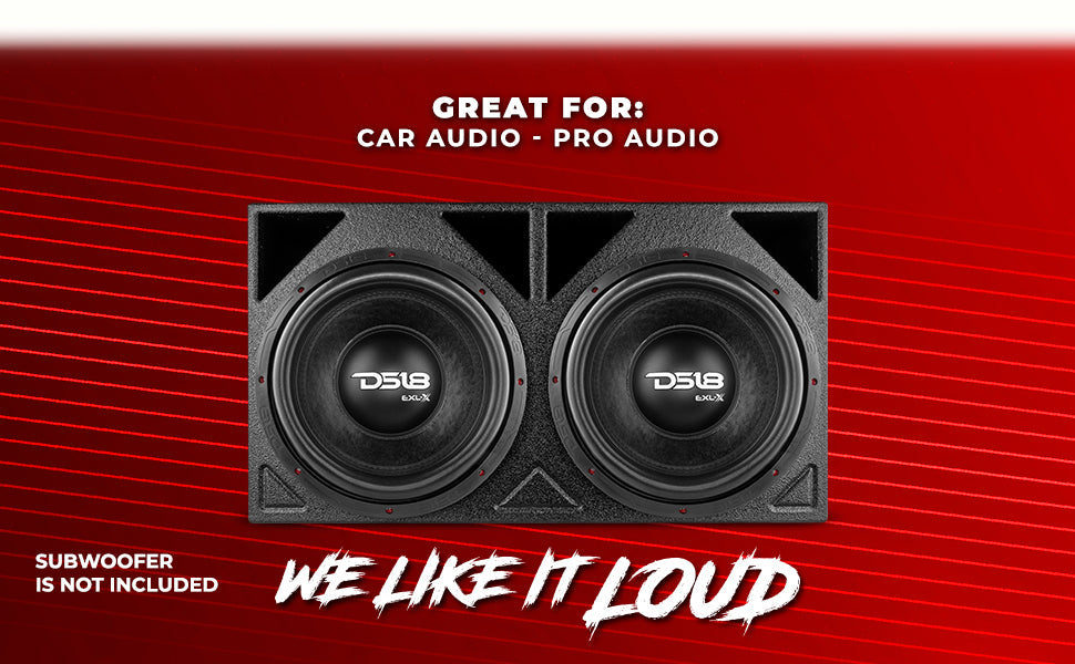 ENS-212TB Turbo Style Ported Subwoofer Enclosure 2 X 12” - DS18