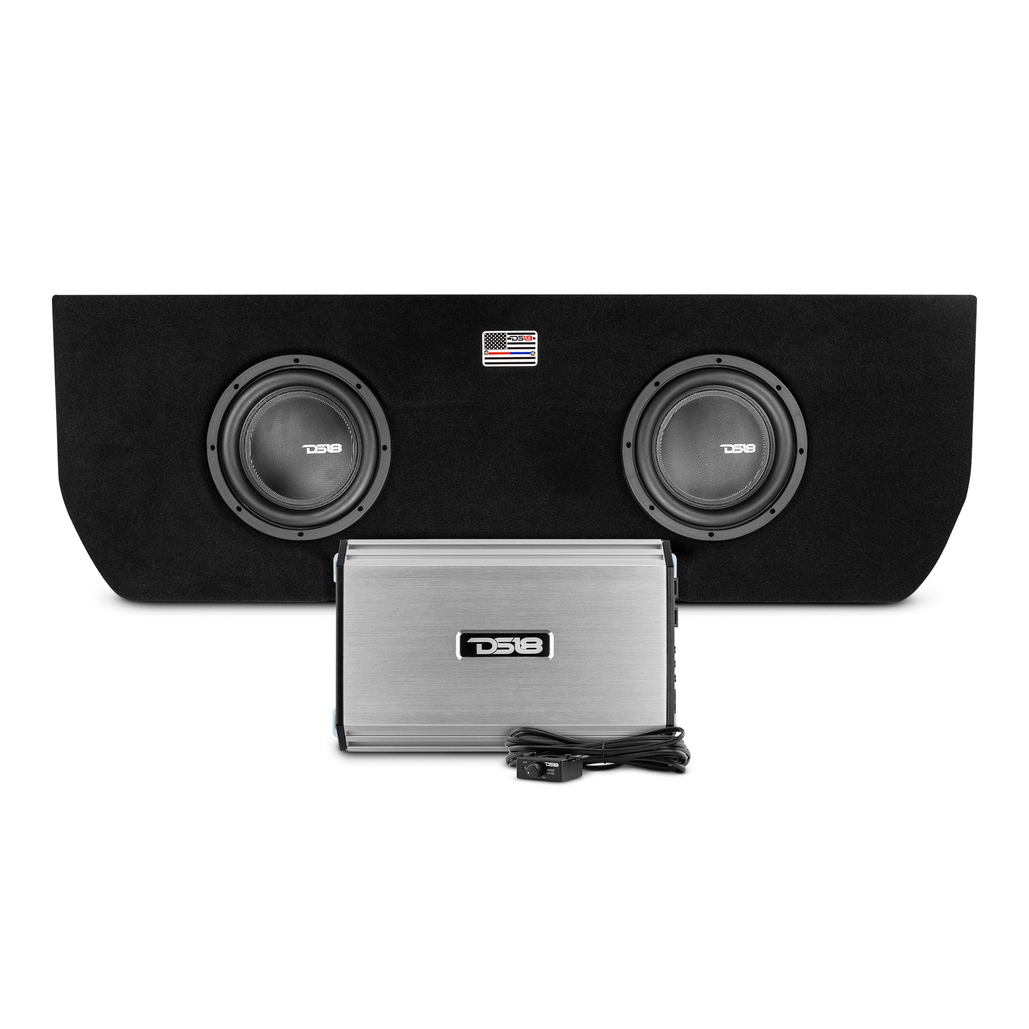 Dual 10" Loaded Subwoofer Enclosure for Tundra 2022 and Up Double Cab and Crew Max With subwoofers and Amplifier (2 X