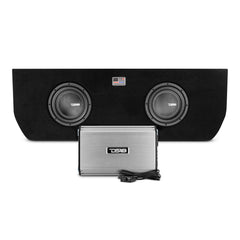 Dual 10" Loaded Subwoofer Enclosure for Tundra 2022 and Up Double Cab and Crew Max With subwoofers and Amplifier (2 X