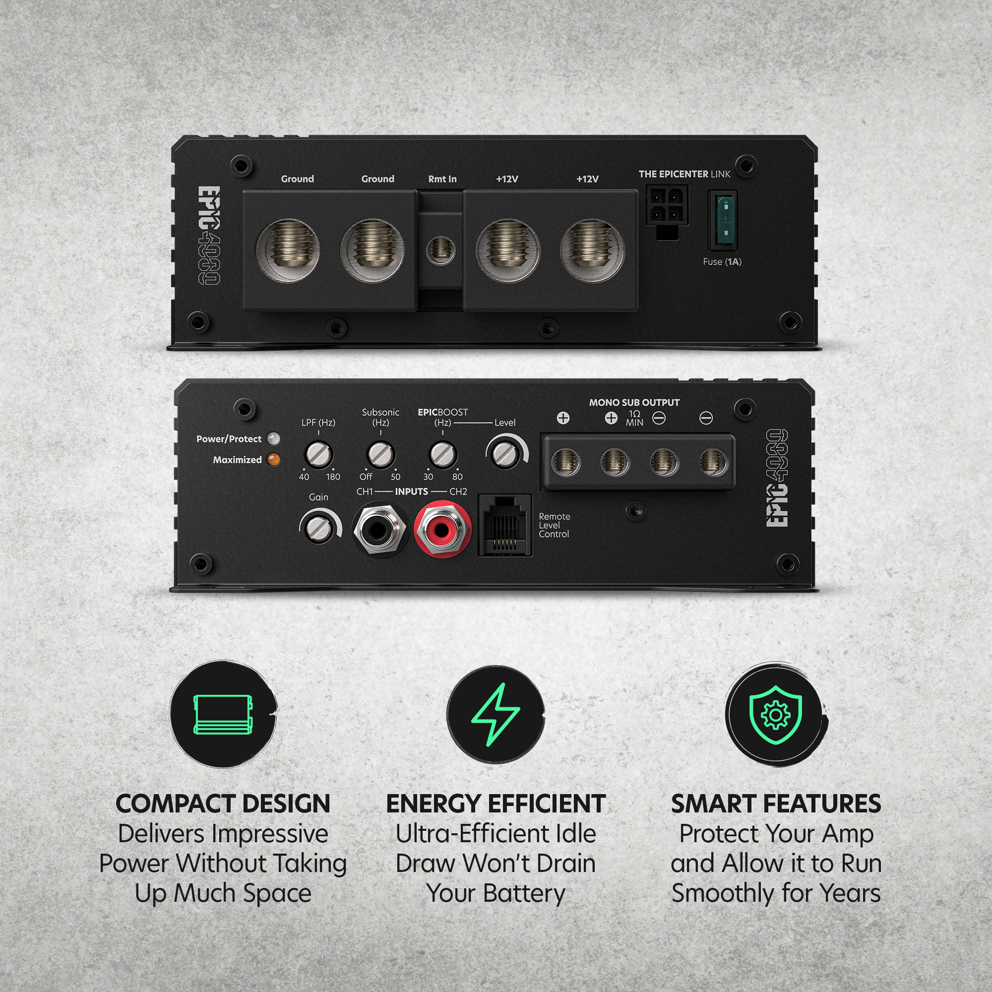 EPIC4000 Monoblock Competition Amplifier, 4000W RMS