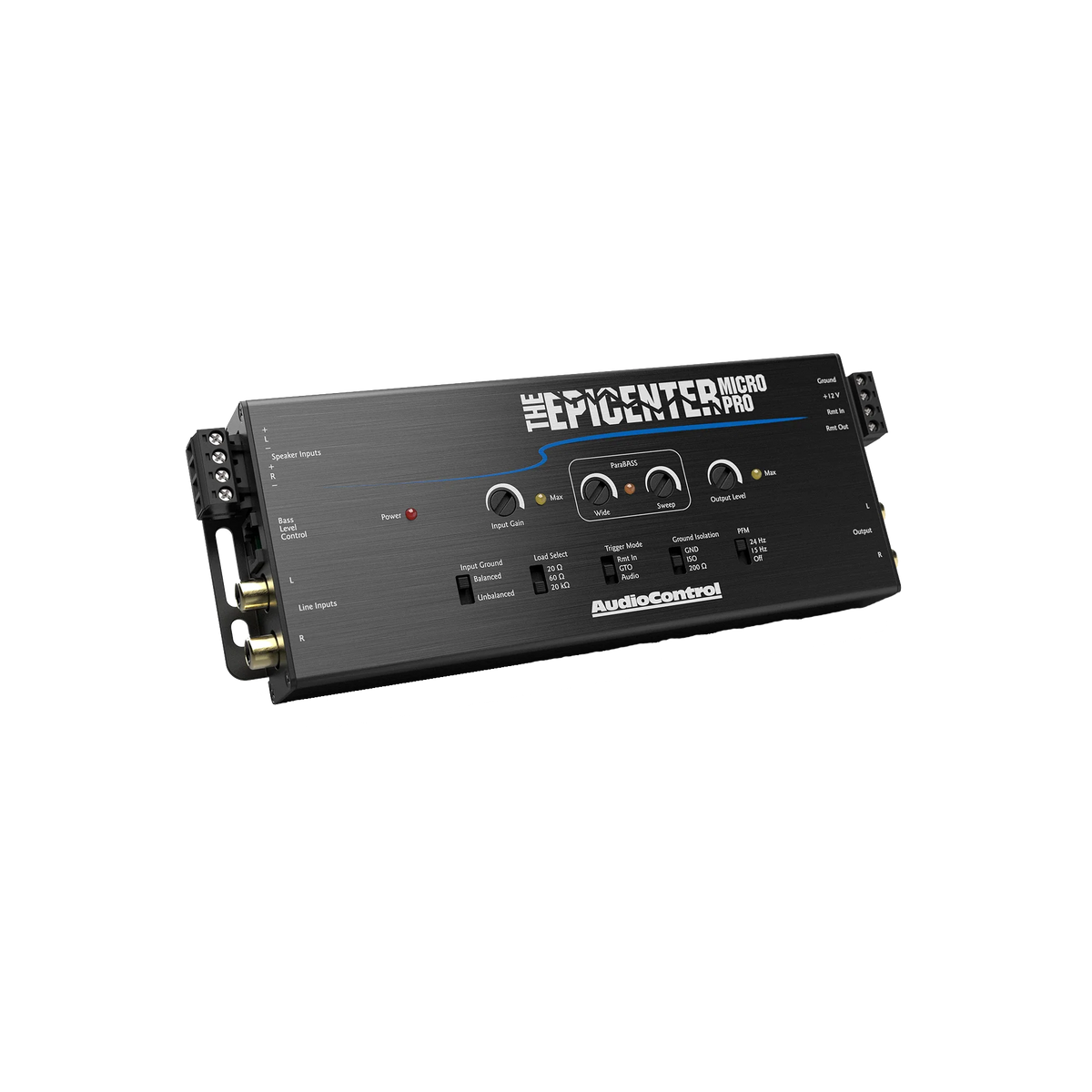 The EPICENTER Micro PRO Bass Restoration Processor & Line Output Converter w/ACR-4 Remote