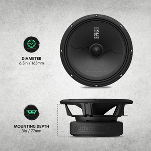 EPICPRO6X 6.5" Midrange Speakers, 200W RMS, 4 Ohms (Pair)