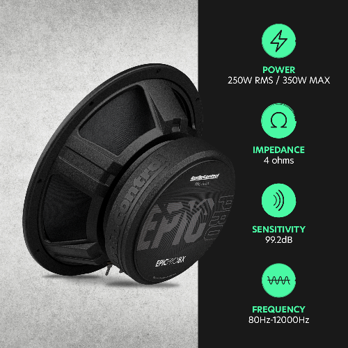 EPICPRO8X 8" Midrange Speakers, 250W RMS, 4 Ohms (Pair)