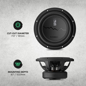 EPICX Series 8" Dual Voice Coil Subwoofer, 400W RMS, Dual 2/4 Ohms