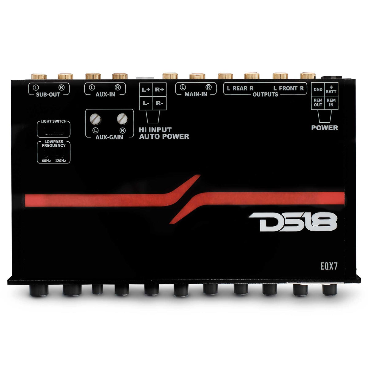 High Volt 7-Band Equalizer with High Level Input and Auto Turn On - DS18
