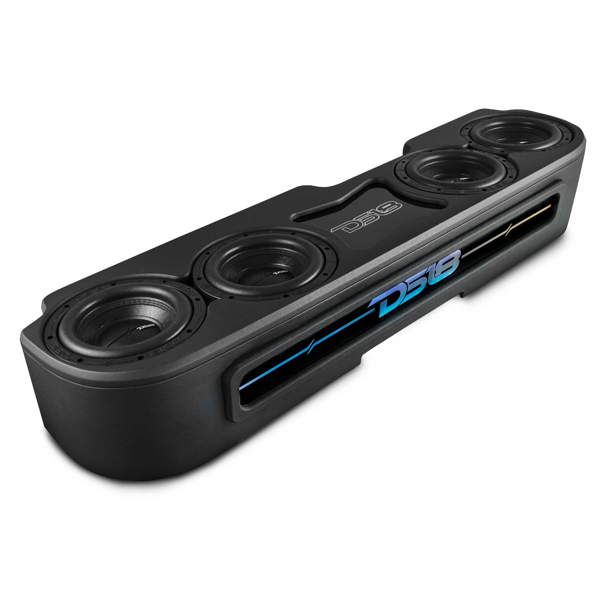 Jeep JT 4 x 8" Subwoofer Enclosure Package With Vinyl Finish and Dream LED Lights (MADE IN USA) - DS18