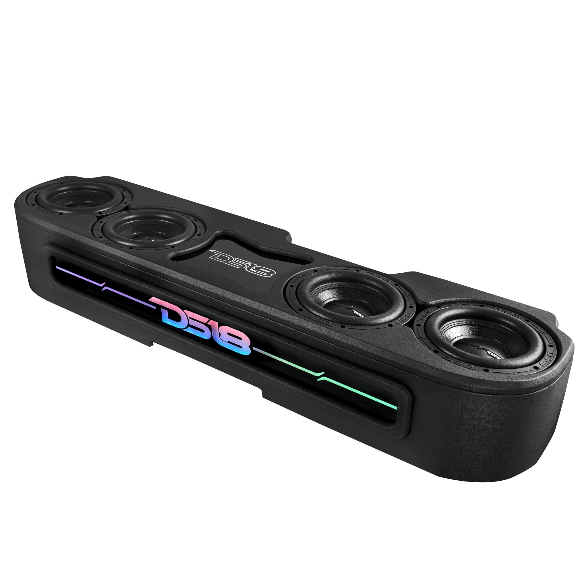 Jeep JT 4 x 8" Subwoofer Enclosure Package With Vinyl Finish and Dream LED Lights (MADE IN USA) - DS18
