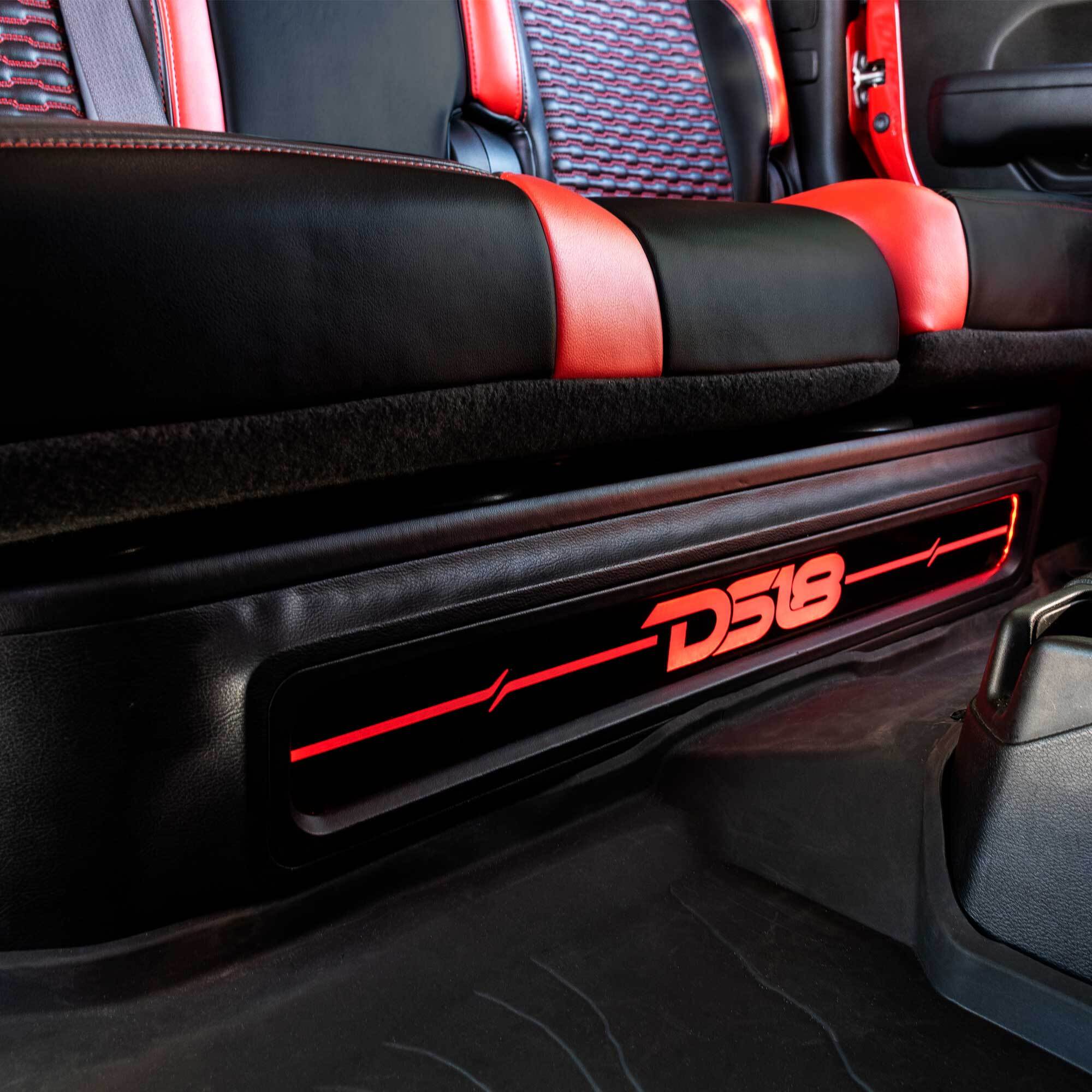 Jeep JT 4 x 8" Subwoofer Enclosure Package With Vinyl Finish and Dream LED Lights (MADE IN USA) - DS18