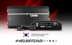EXL 1-Channel Class D Amplifier 4000 Watts Rms @ 1-Ohm Made In Korea - DS18