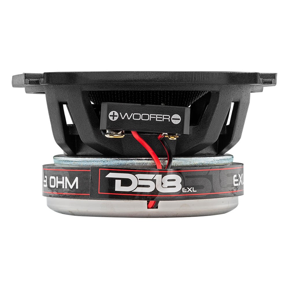 EXL 4" 2-Way Coaxial Speaker with Fiber Glass Cone | 60W RMS 3-Ohm - DS18