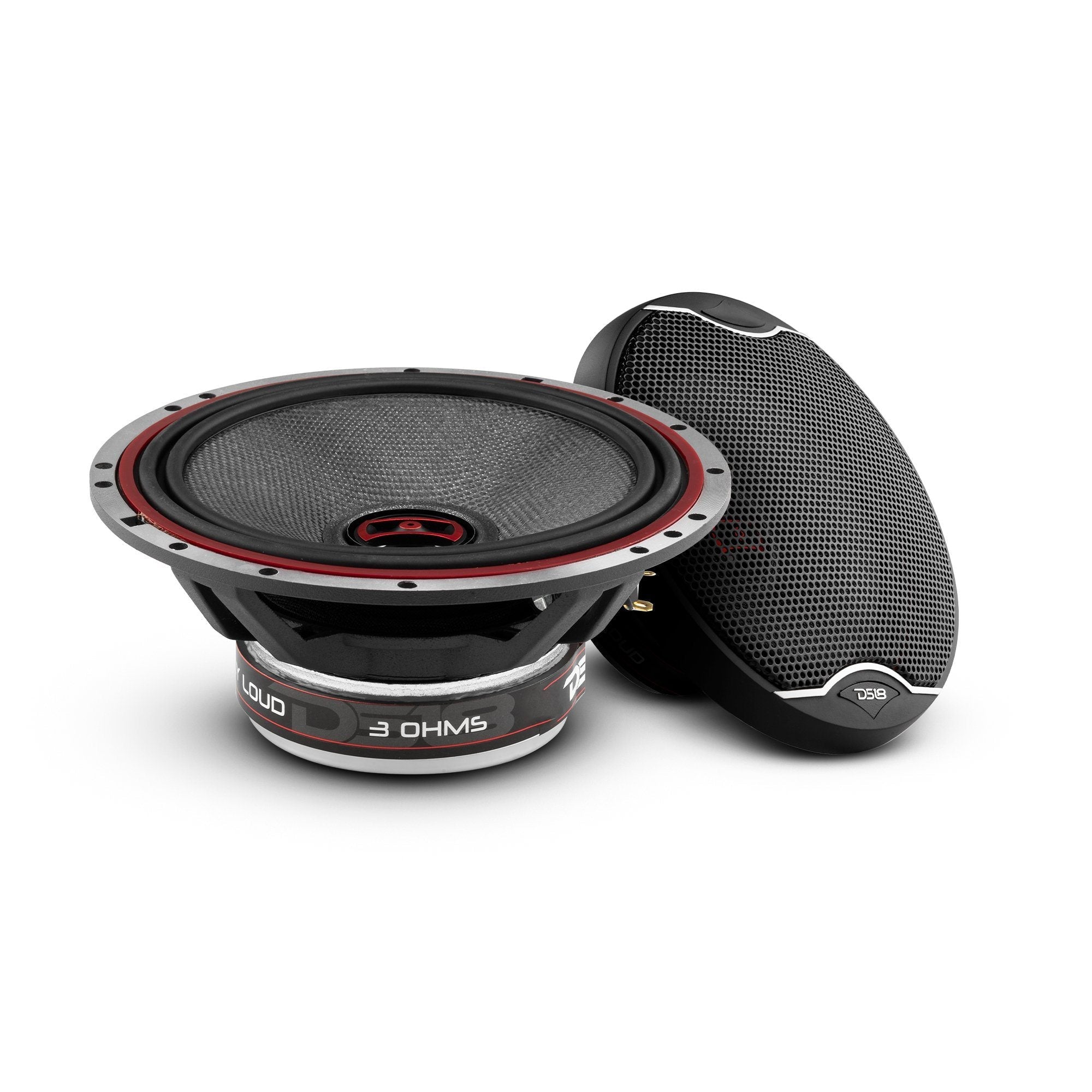 EXL 6.5" 2-Way Coaxial Speaker with Fiber Glass Cone | 120W RMS 3-Ohm - DS18