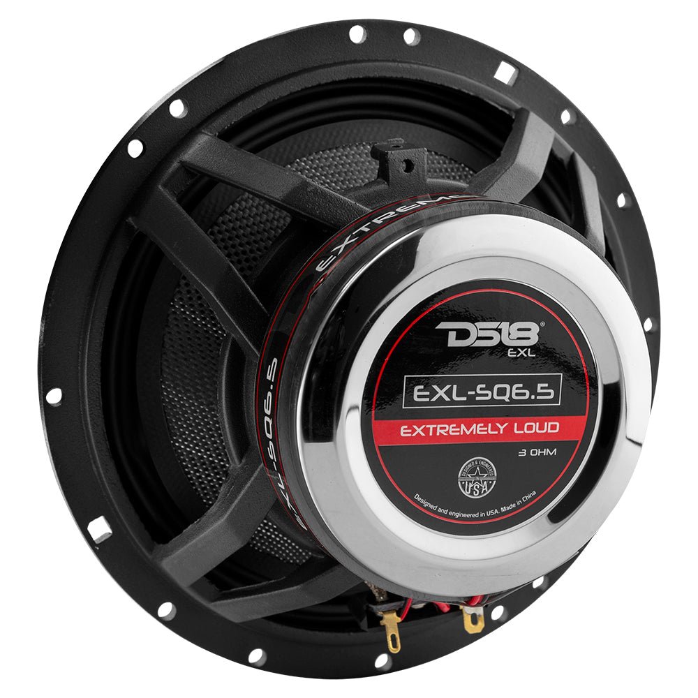 EXL 6.5" 2-Way Coaxial Speaker with Fiber Glass Cone | 120W RMS 3-Ohm - DS18