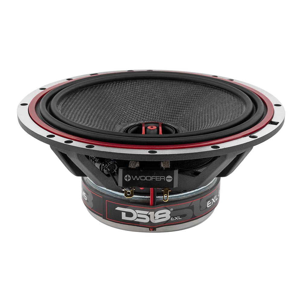 EXL 6.5" 2-Way Coaxial Speaker with Fiber Glass Cone | 120W RMS 3-Ohm - DS18