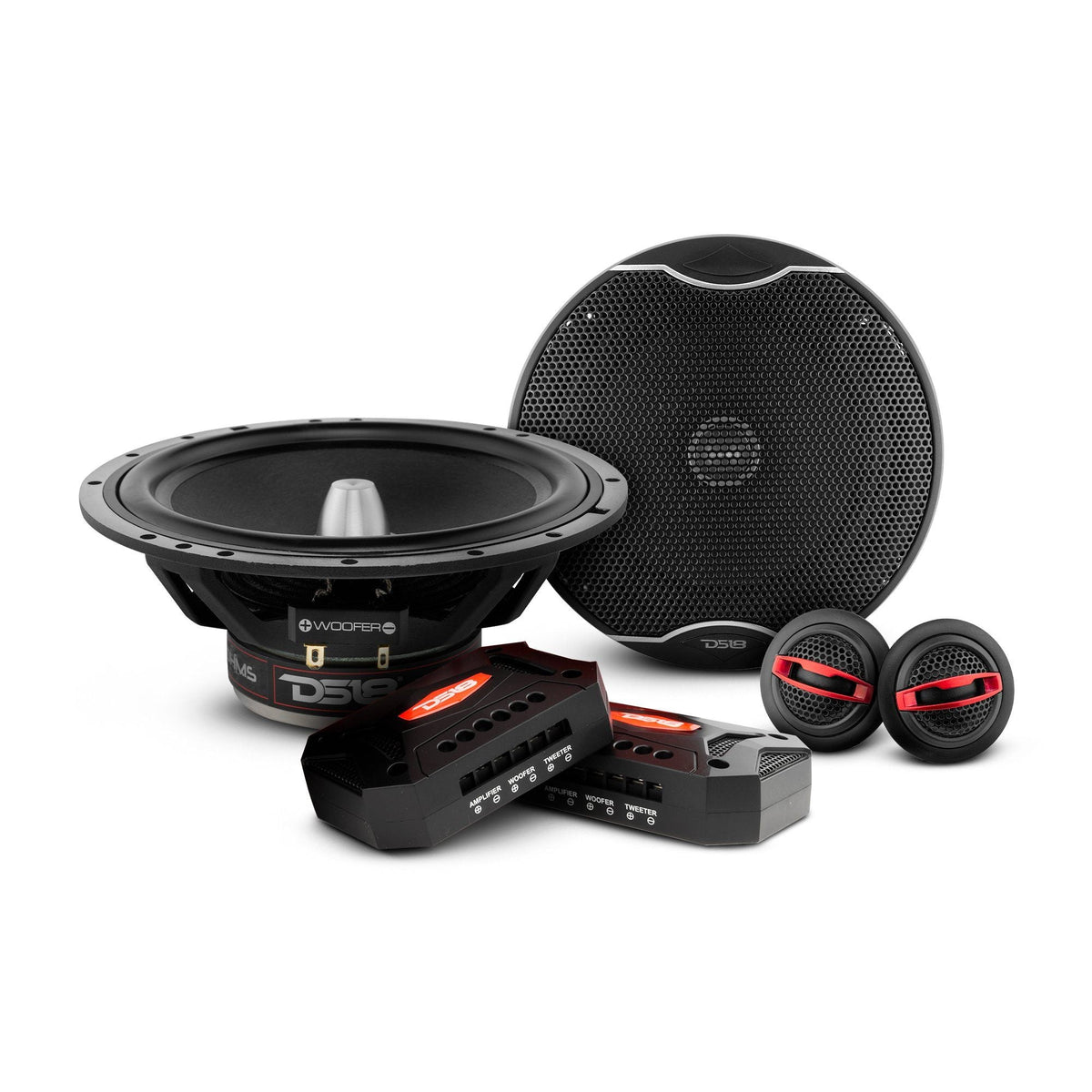 EXL 6.5" 2-Way Component Speaker System 400 Watts 4-Ohms (Pair) - DS18