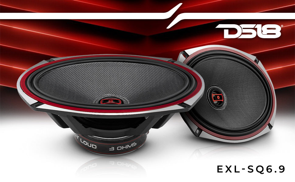 EXL 6x9" 2-Way Coaxial Speaker with Fiber Glass Cone | 160W RMS 3-Ohm - DS18