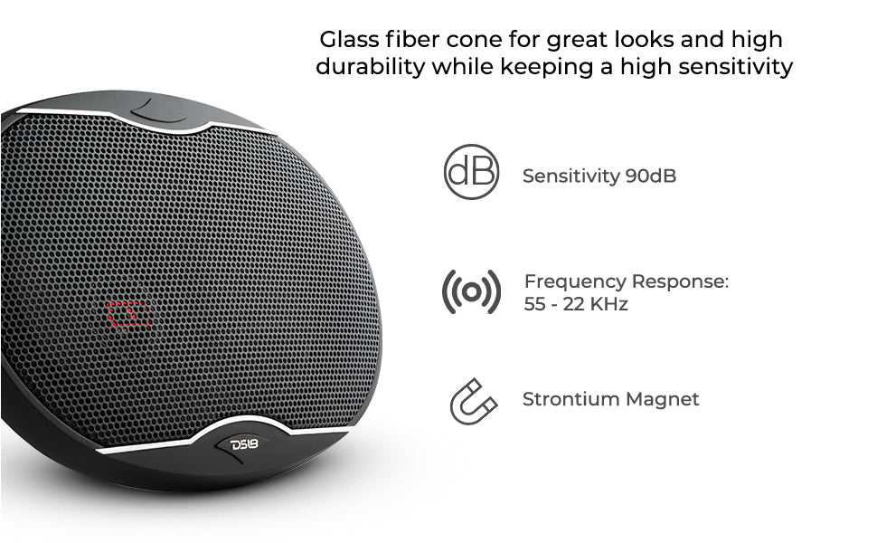 EXL 6x9" 2-Way Coaxial Speaker with Fiber Glass Cone | 160W RMS 3-Ohm - DS18