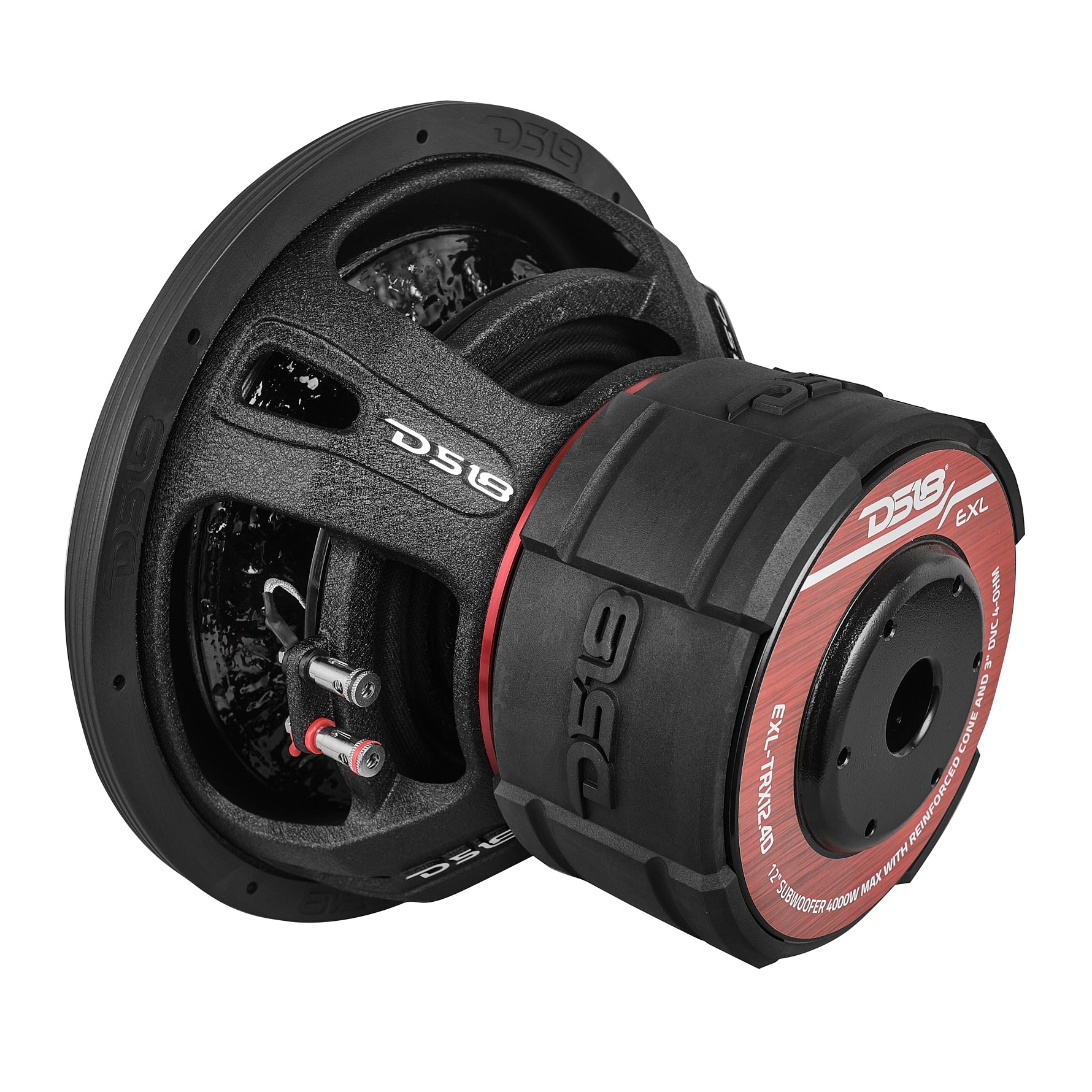 EXL 12” Subwoofer Triple Stack with Reinforced Cone 2000 Watts RMS 3” Dvc 4-Ohm - DS18