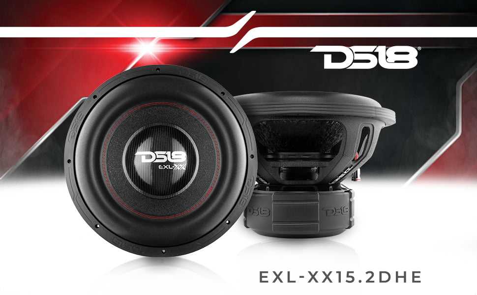 EXL XX 15" High Excursion Subwoofer 2000 Watts Rms DVC 2-Ohm - DS18