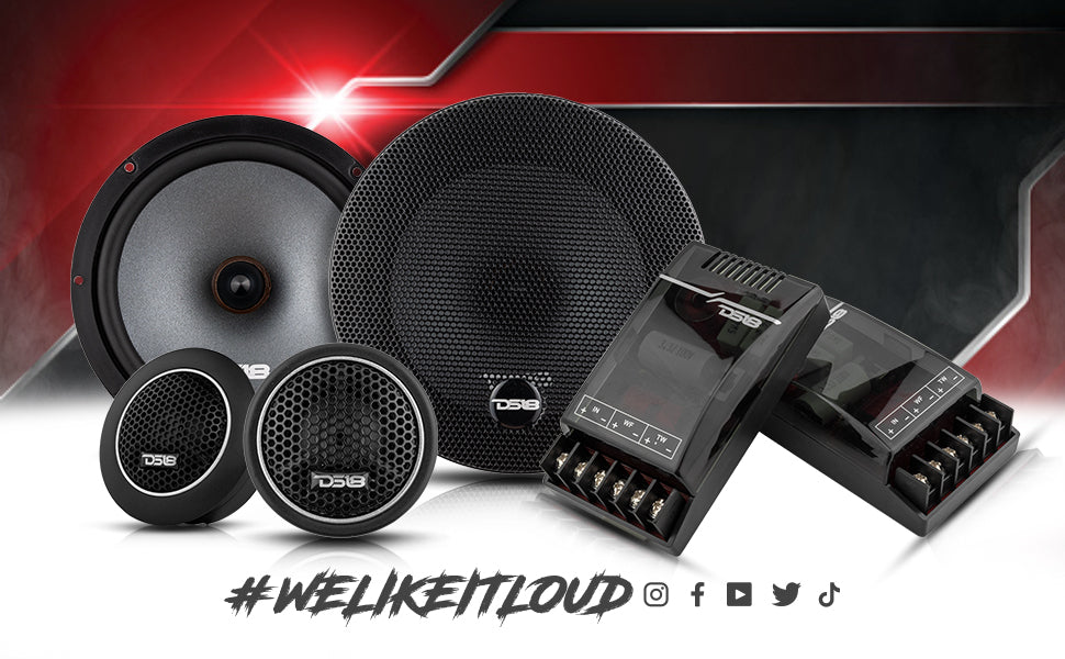 EXL 6.5" 2-Way Component Speaker System | 150W RMS 4-Ohm - DS18