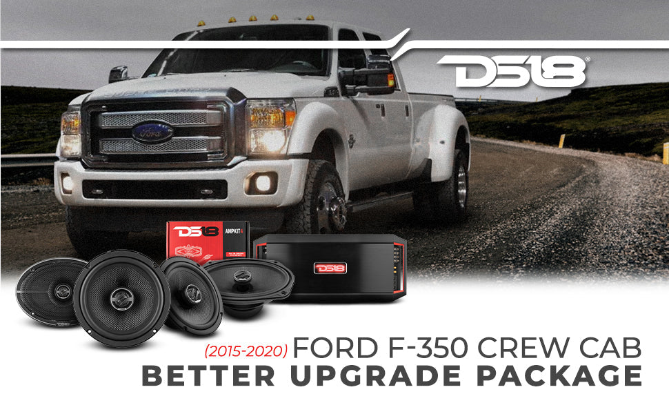 2015-2020 Ford F-350 Crew and Super Cab Better Upgrade/Replacement Package 1600 Watts - DS18