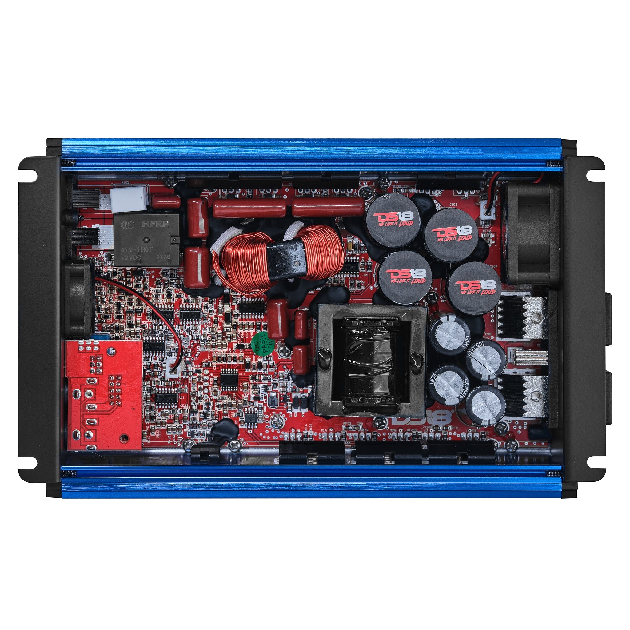 FRP Compact Full-Range Class D 1-Channel Amplifier 2,500 Watts Rms @ 1-Ohm - DS18