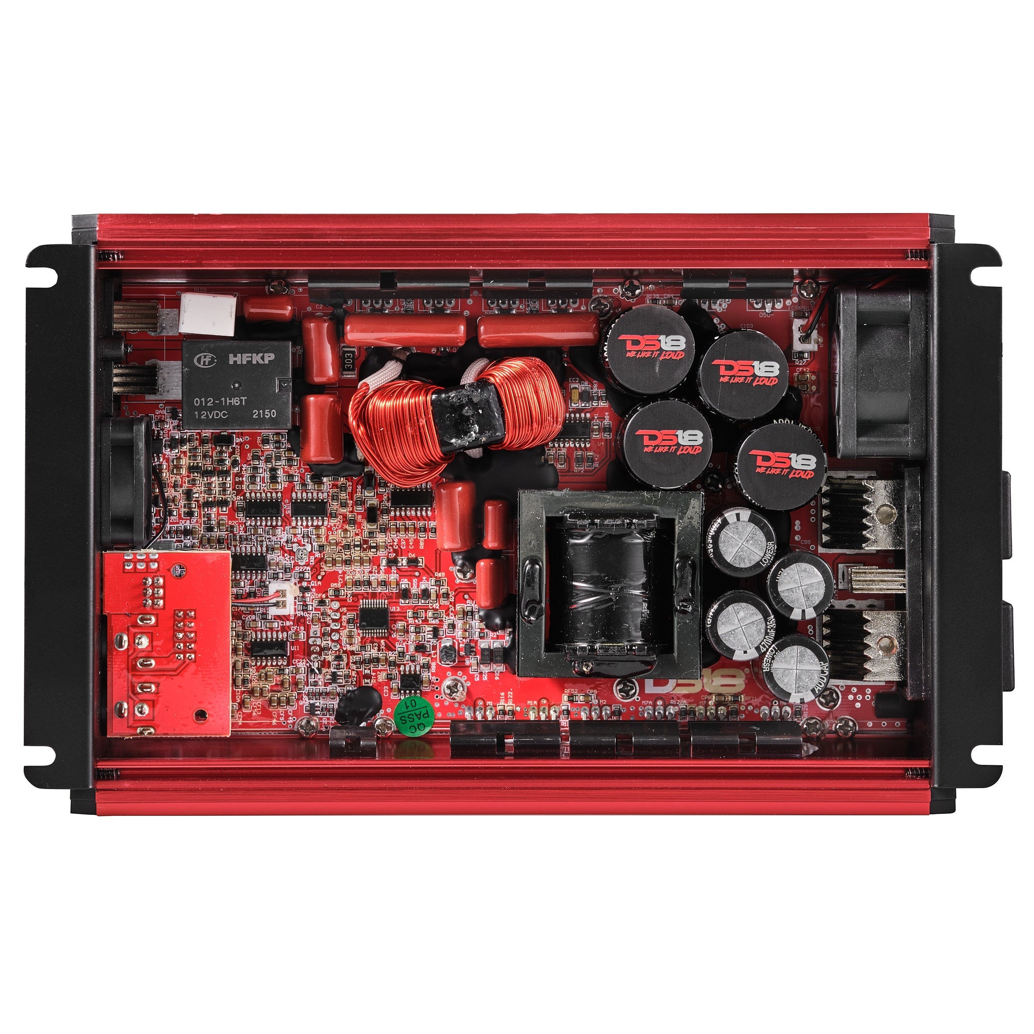 FRP Compact Full-Range Class D 1-Channel Amplifier 2,500 Watts Rms @ 1-Ohm - DS18