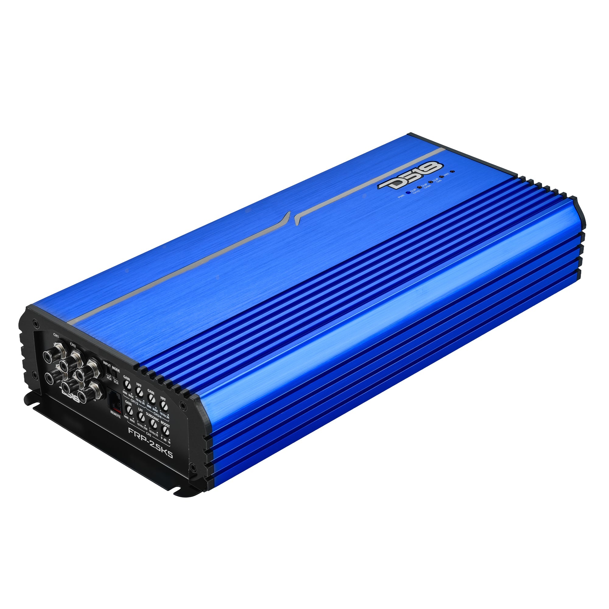 FRP Compact Full-Range Class D 5-Channel Amplifier – 250W x 4 + 1,200W Subwoofer Output - DS18