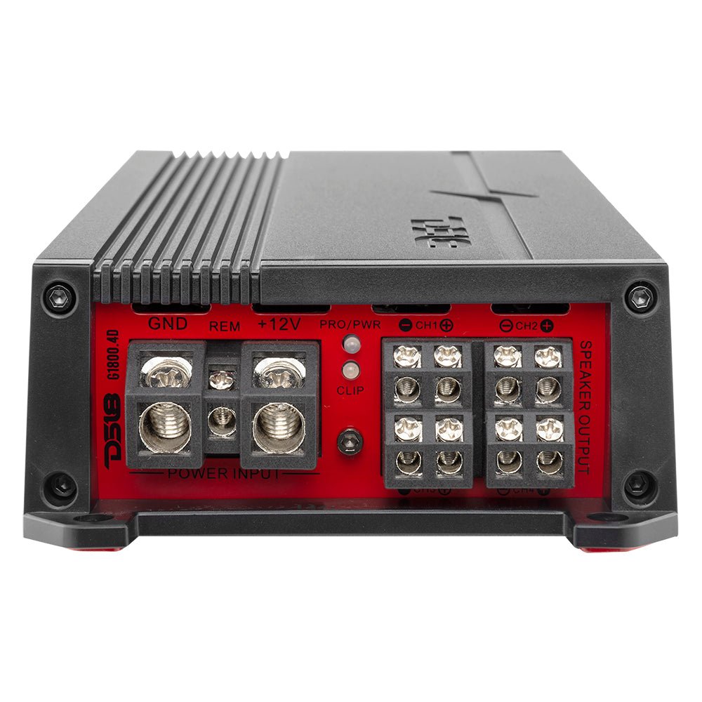 GEN-X Full-Range Class D 4-Channel Amplifier | 4 x 150W RMS @ 4-Ohm - DS18