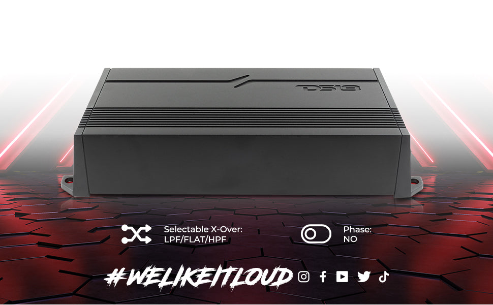GEN-X Full-Range Class D 4-Channel Amplifier | 4 x 150W RMS @ 4-Ohm - DS18