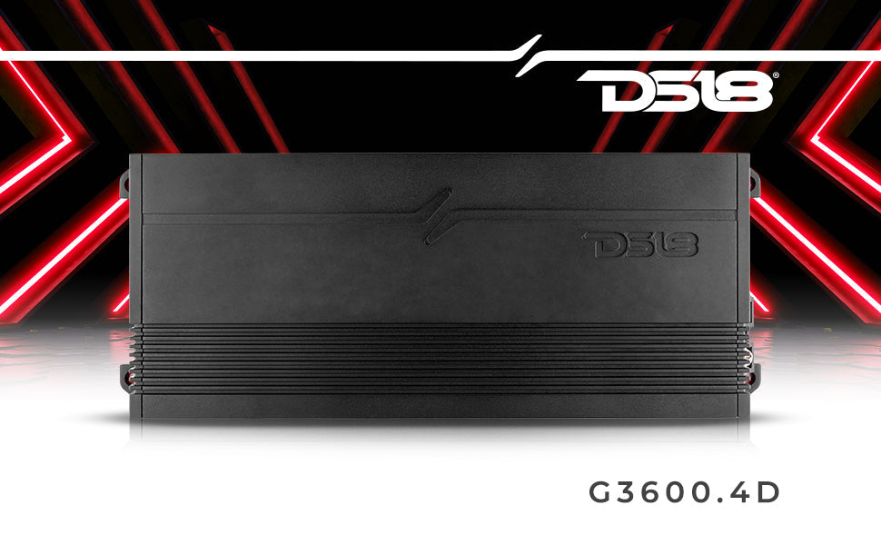 GEN-X Full-Range Class D 4-Channel Amplifier | 4 x 300W RMS @ 4-Ohm - DS18
