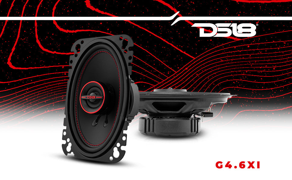 GEN-X 4x6 2-Way Coaxial Speakers 45 Watts Rms 4-Ohm - DS18