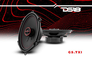GEN-X 5x7" 2-Way Coaxial Speakers 50 Watts Rms 4-Ohm - DS18
