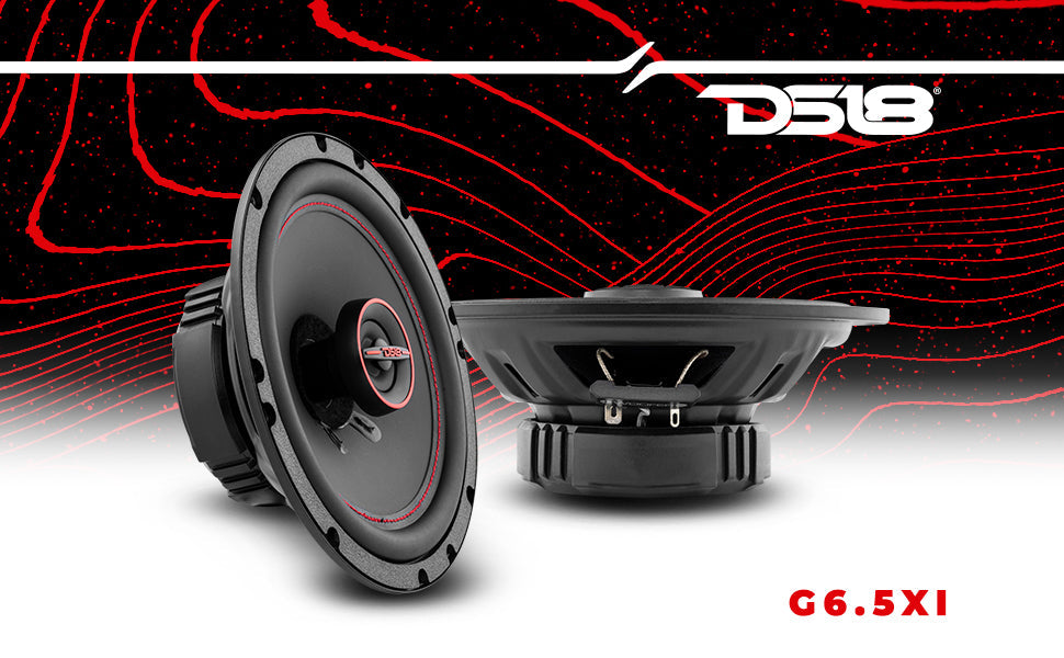 GEN-X 6.5" 2-Way Coaxial Speakers 50 Watts Rms 4-Ohm - DS18