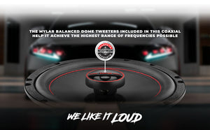 GEN-X 6.5" 2-Way Coaxial Speakers 50 Watts Rms 4-Ohm - DS18