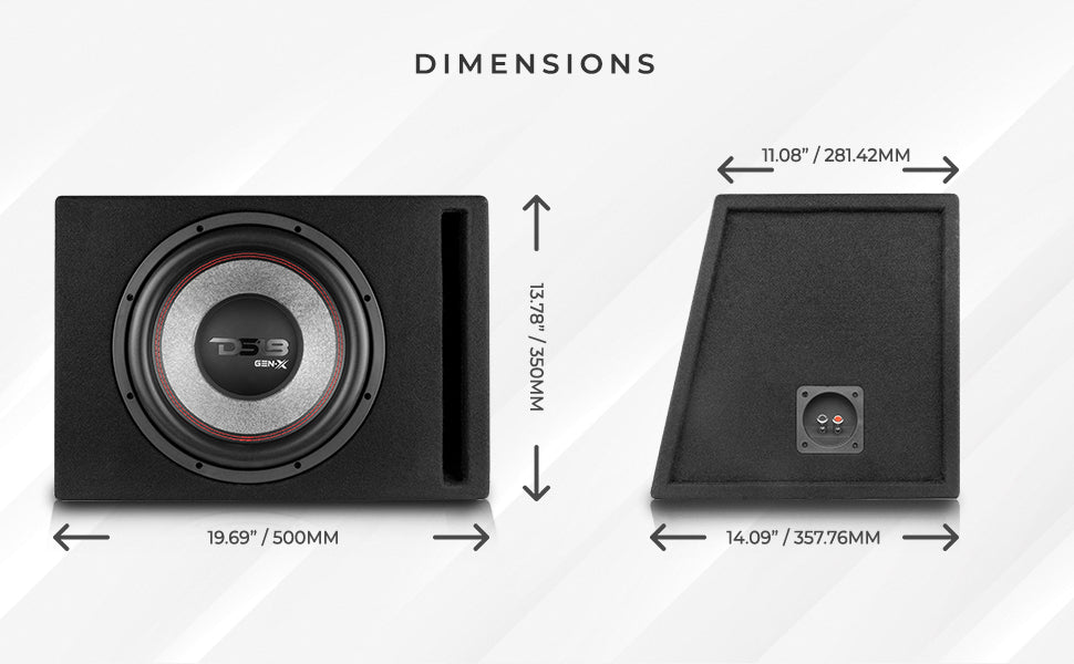 12" Loaded Subwoofer Ported Enclosure With GEN-X124D 450 Watts RMS - DS18