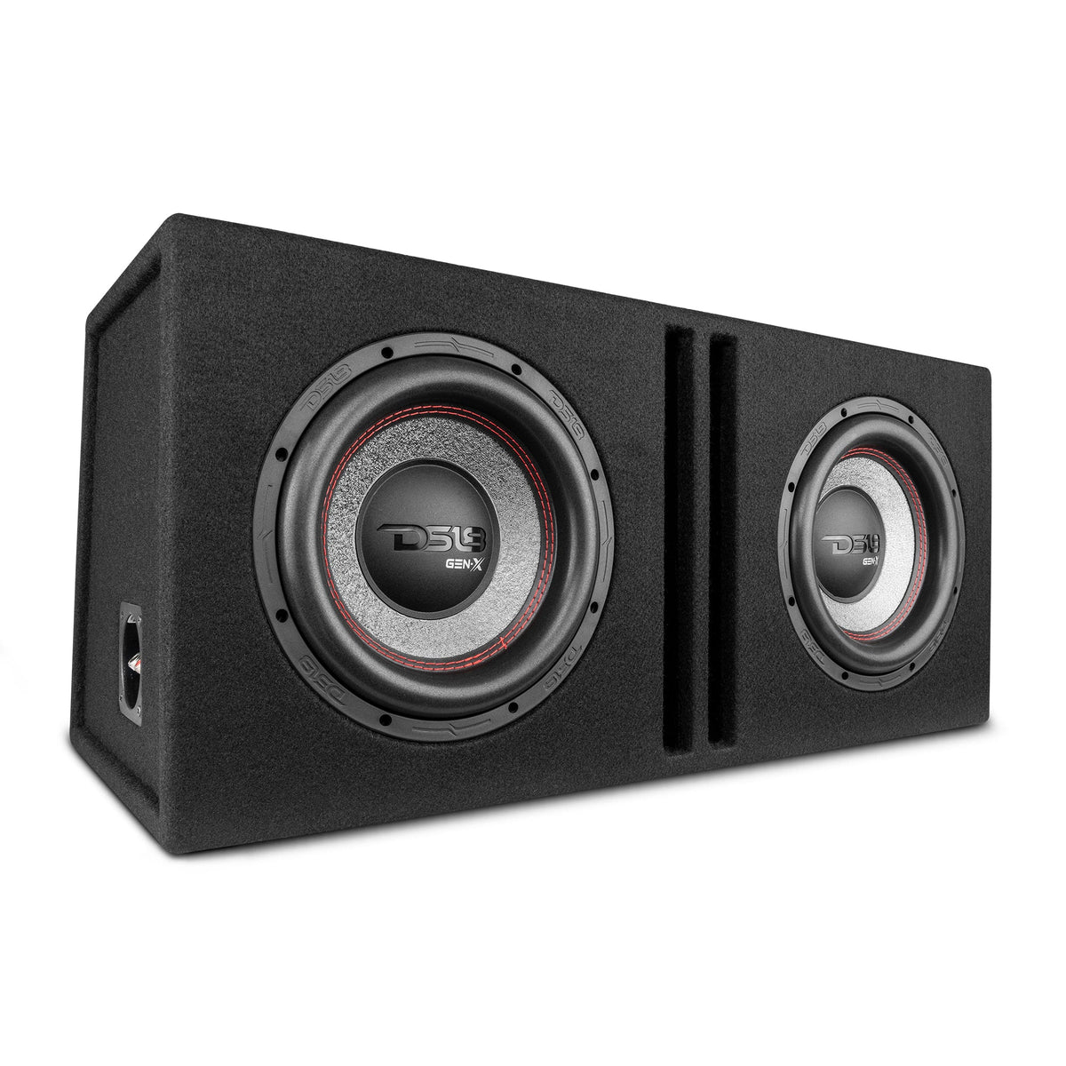 Dual 10" Loaded Subwoofer Ported Enclosure With GEN-X104D 800 Watts RMS - DS18
