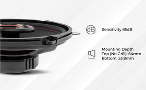 DS18 GEN-X5.7 5x7" 3-Way Coaxial Car Speaker 165 Watts 4-Ohm - DS18