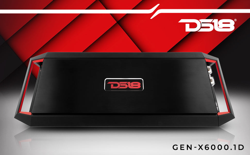DS18 GEN-X6000.1D Class D 1-Channel Monoblock Amplifier 6000 Watts - DS18