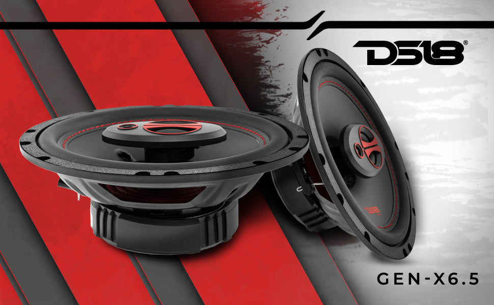 DS18 GEN-X6.5 6.5" 3-Way Coaxial Car Speaker 150 Watts 4-Ohm - DS18