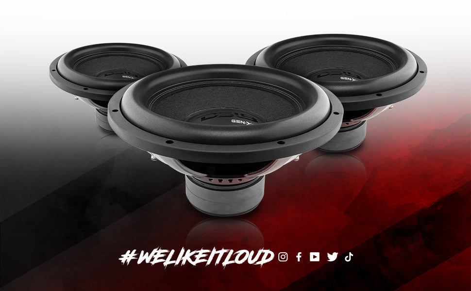 GEN-XX 15" High Excursion Subwoofer Double Stacked Magnets 600 Watts Rms DVC 4-Ohm - DS18