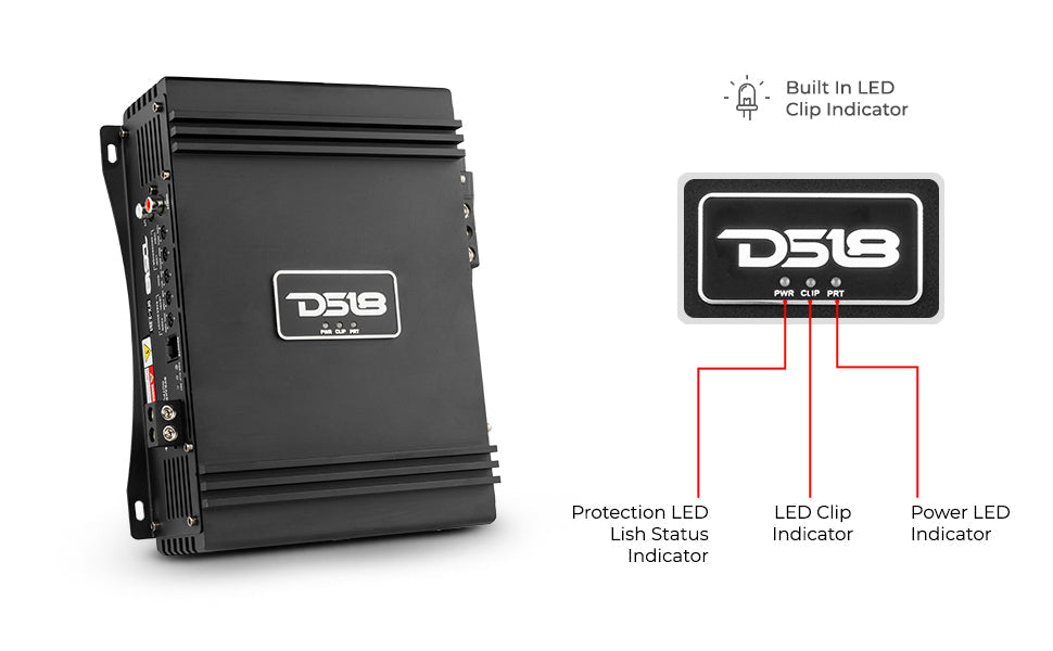 PRO 1-Channel Full-Range Class D Amplifier 2200 Watts Rms @ 1-Ohm - DS18