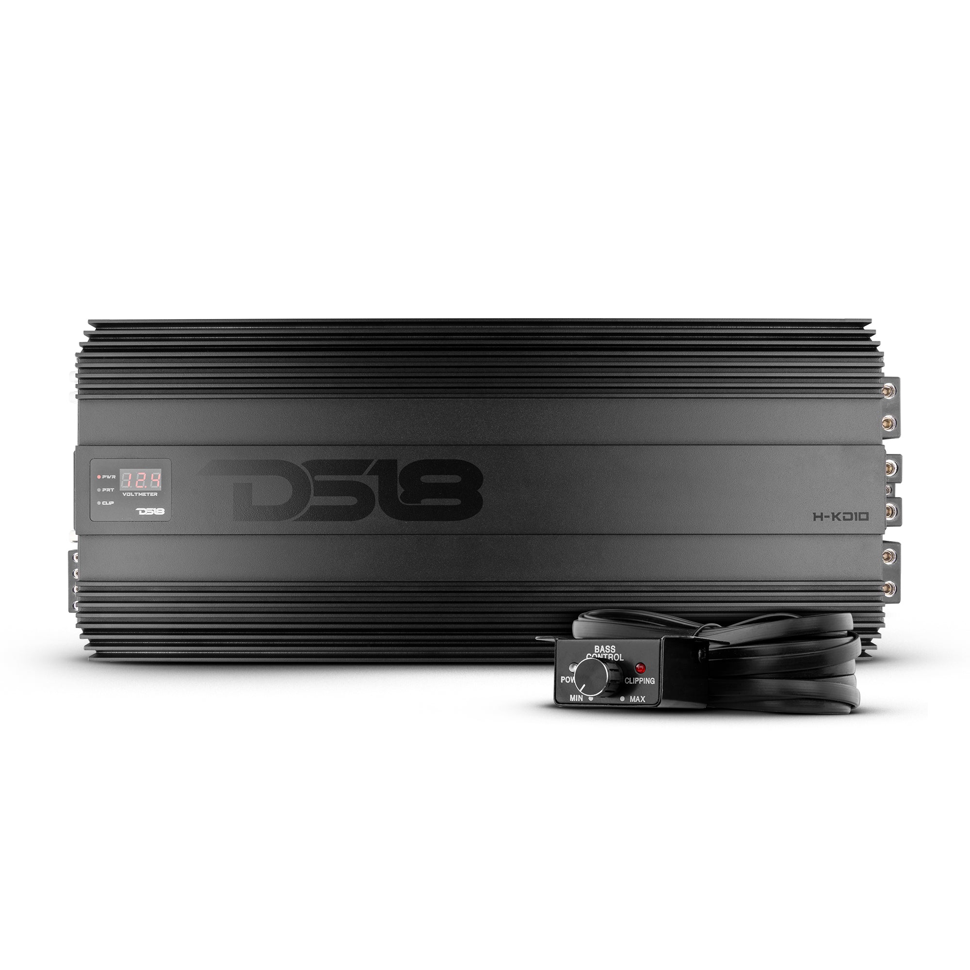 HOOLIGAN KO Black 1-Channel Amplifier with Voltmeter 10000 Watts Rms @ 1-Ohm Made In Korea - DS18