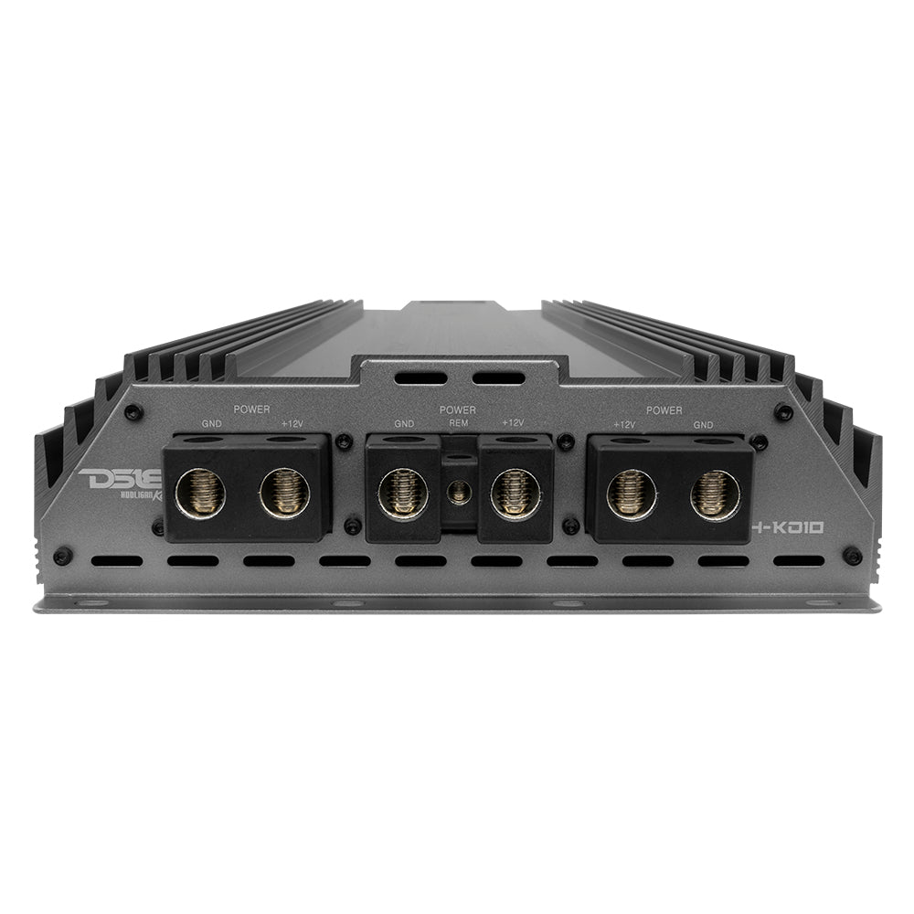 HOOLIGAN KO Silver 1-Channel Amplifier with Voltmeter 10000 Watts Rms @ 1-Ohm Made In Korea - DS18
